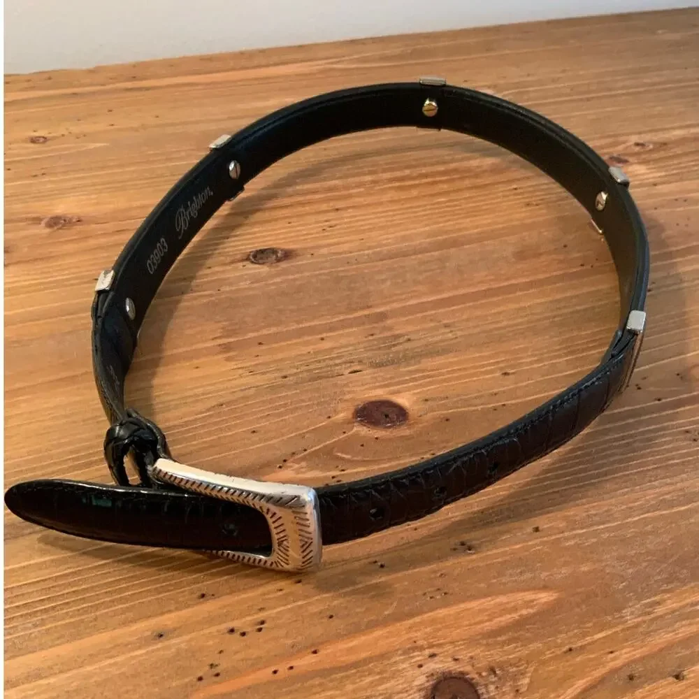 Brighton Leather Animal Print belt size small‎